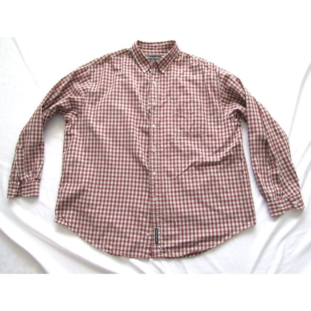 Abercrombie & Fitch Red Checkered Men's Shirt